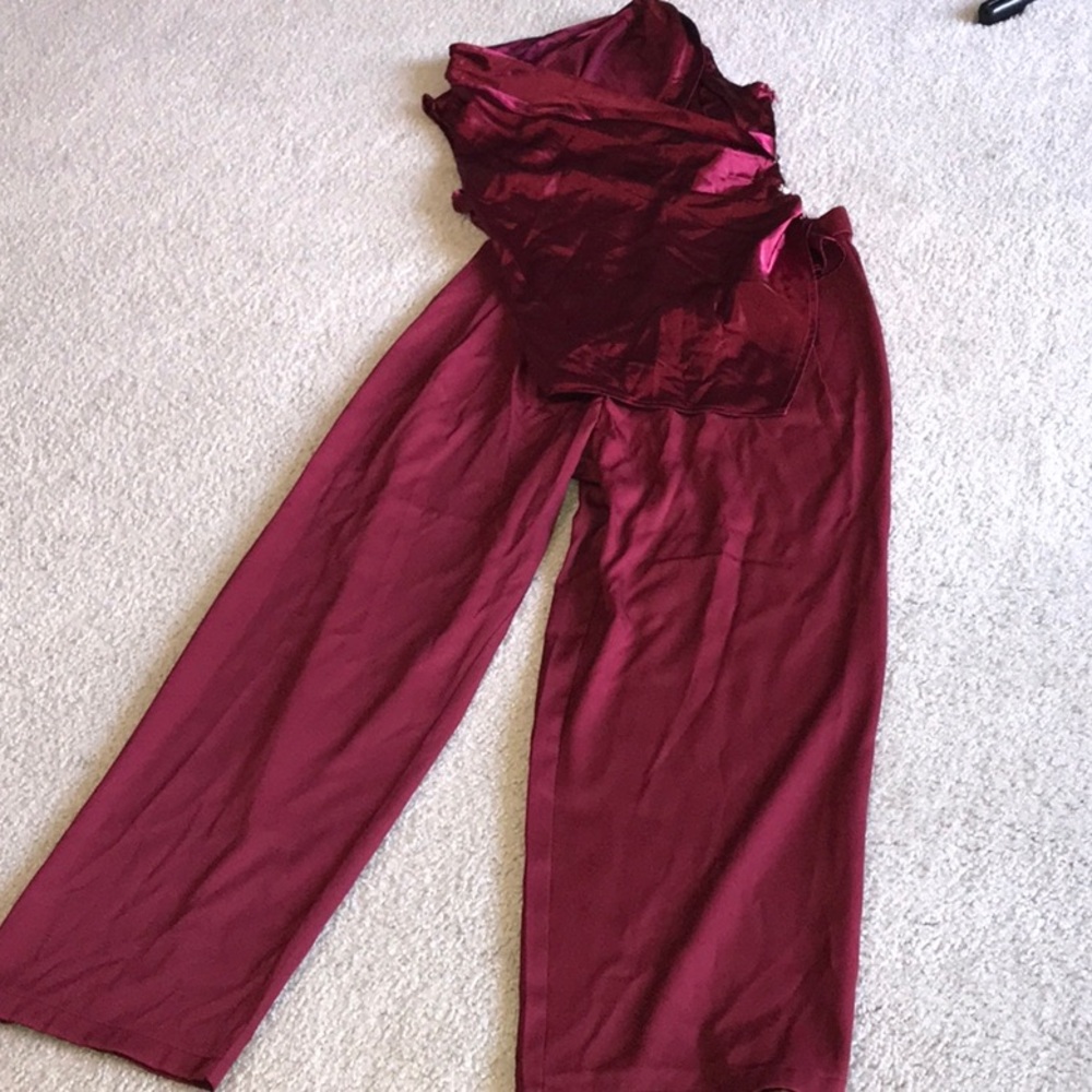 NWOT Elegant Burgundy SHEIN Pants & Blouse